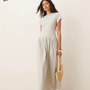 ASOS drop waist maxi dress